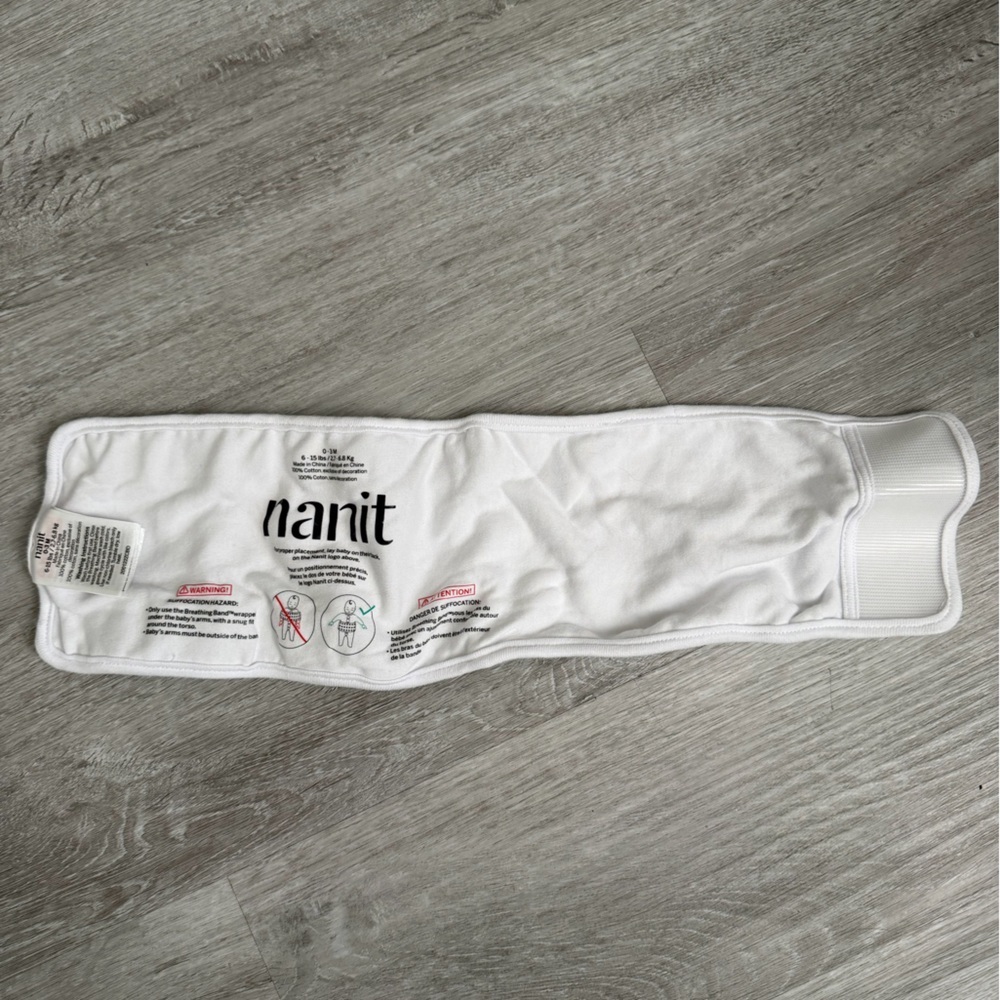 Nanit Breathing Wear Band Small Single Pack  Baby Monitor  Breathing 0-3 Months